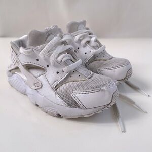 Nike Kid's Huarache Run Shoes White Little Kid Size 11